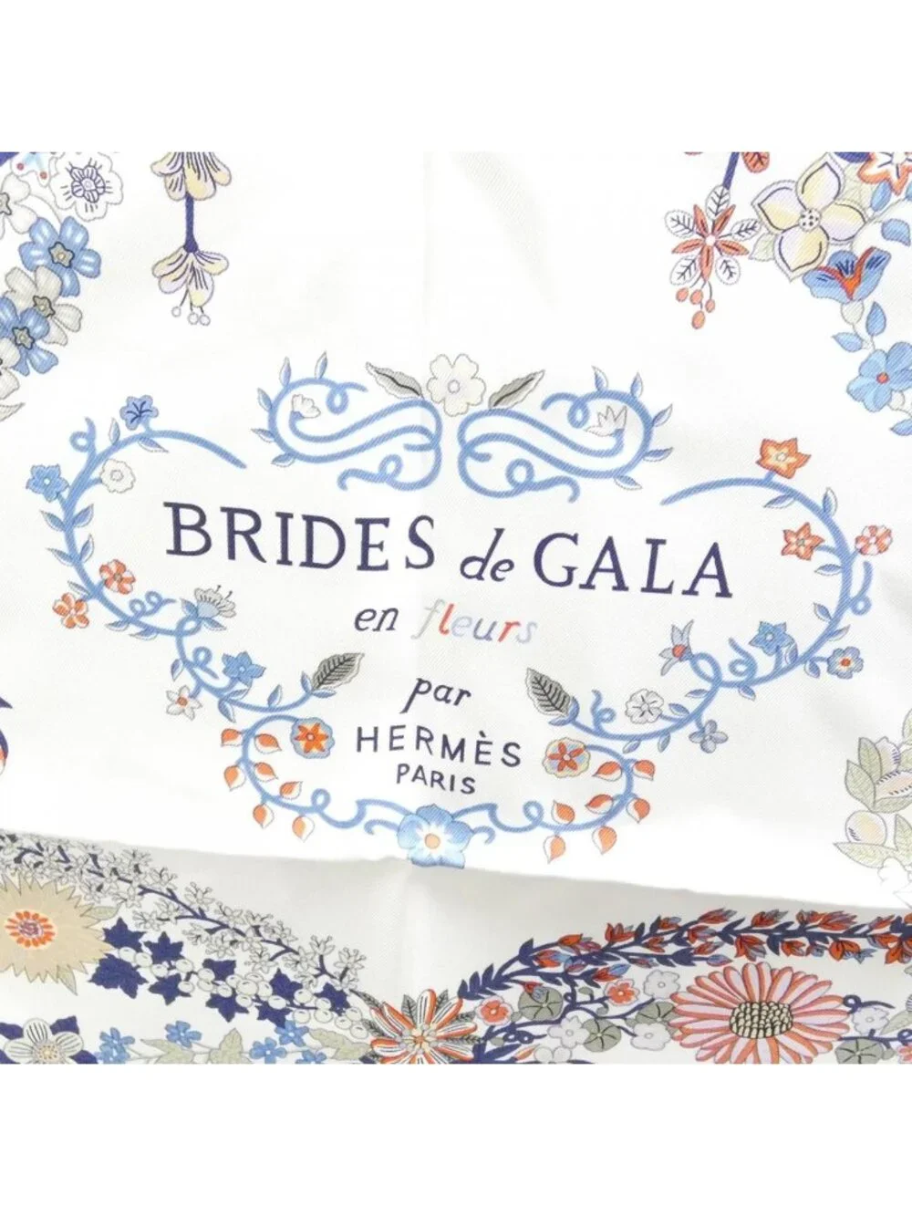 Hermes Brides de Gala En Fleurs Carre Scarf